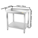 Table inox 700 x 700 mm ECO / GOLDINOX 