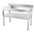 Table inox 1200 x 700 mm adossée ECO / GOLDINOX 