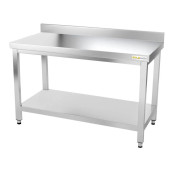 Table inox 1400 x 700 mm adossée ECO / GOLDINOX 