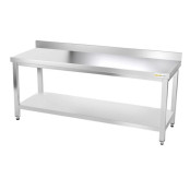Table inox 2000 x 700 mm adossée ECO / GOLDINOX 