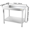 Table inox 1000 x 800 mm / GOLDINOX