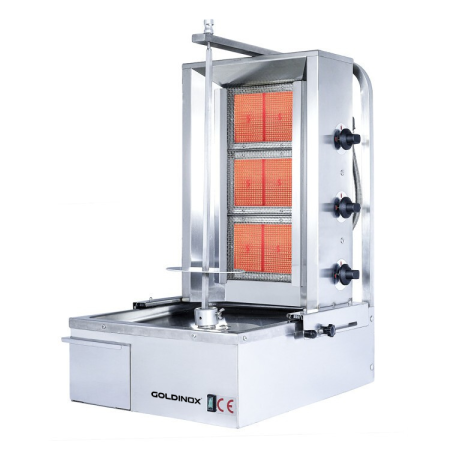 Machine à kebab 3 feux Gaz PREMIUM / GOLDINOX