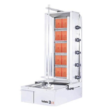 Machine à kebab 5 feux Gaz PREMIUM / LATEK