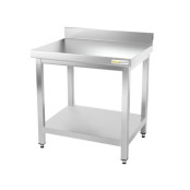 Table inox 700 x 600 mm adossée ECO / GOLDINOX