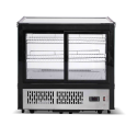 Vitrine réfrigérée positive de comptoir noire 120 Litres PREMIUM - GOLDINOX