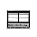 Vitrine réfrigérée positive de comptoir noire 160 Litres PREMIUM - GOLDINOX