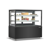 Vitrine réfrigérée d'exposition noire - 1540 x 688 x 1200 mm - PREMIUM - GOLDINOX