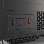 Vitrine réfrigérée positive de comptoir noire 100 Litres - GOLDINOX