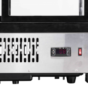 Vitrine réfrigérée positive de comptoir noire 242 Litres PREMIUM - GOLDINOX