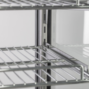 Vitrine réfrigérée positive de comptoir noire 242 Litres PREMIUM - GOLDINOX
