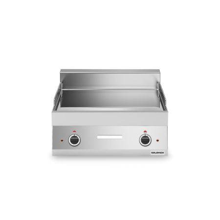 Plaque de cuisson électrique 700 mm lisse chromée (9 kW) à poser PREMIUM / GOLDINOX