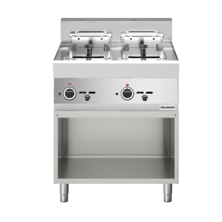 Friteuse électrique double 10 + 10 litres (15 kW) à poser PREMIUM / GOLDINOX