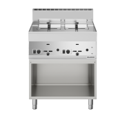 Friteuse à gaz double 8 + 8 litres (13,6 kW) sur pieds PREMIUM / GOLDINOX