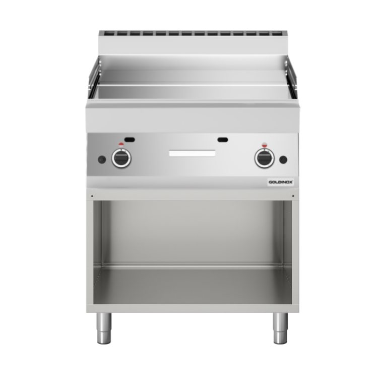 Plaque de cuisson à gaz 700 mm lisse chromée (11,4 kw) à poser PREMIUM / GOLDINOX
