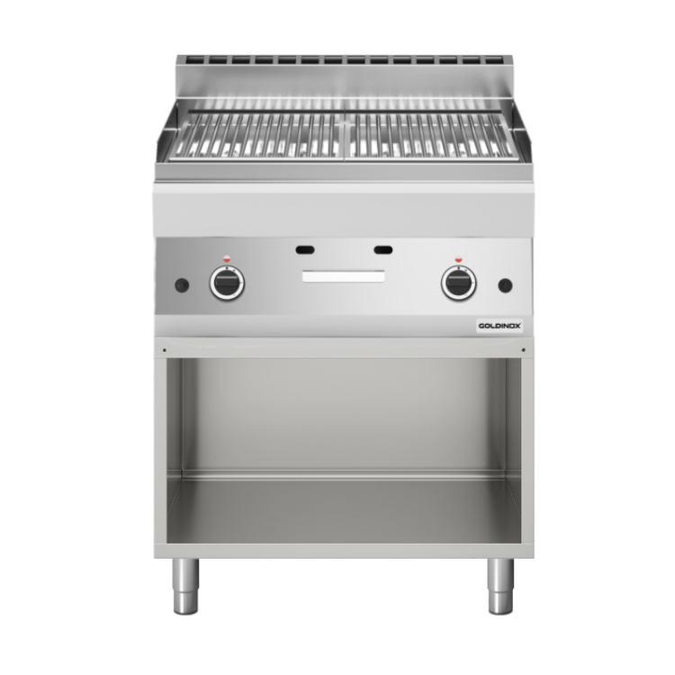 Grill pierre de lave à gaz 700 mm (11 kw) à poser PREMIUM / GOLDINOX