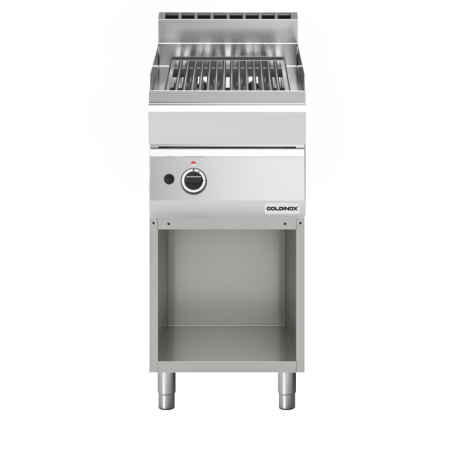 Grill vapeur à gaz 400 mm (7,5 kw) sur pieds PREMIUM / GOLDINOX