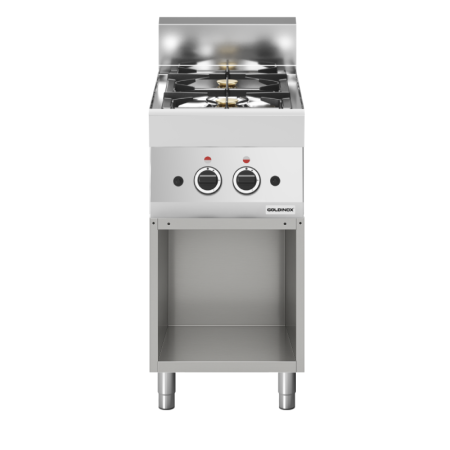 Cuisinière à gaz 2 brûleurs (8,6 kW) à poser PREMIUM / GOLDINOX