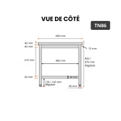 Table inox 800 x 600 mm PREMIUM / GOLDINOX