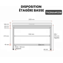 Table inox 2000 x 600 mm adossée avec renfort PREMIUM / GOLDINOX