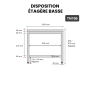 Table inox 1000 x 600 mm ECO / GOLDINOX