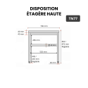 Table inox 700 x 700 mm ECO / GOLDINOX 