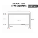 Table inox 1800 x 700 mm sur roulettes / GOLDINOX 