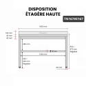 Table inox 1600 x 700 mm avec 2 étagères / GOLDINOX