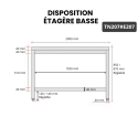 Table inox 2000 x 700 mm avec 2 étagères / GOLDINOX