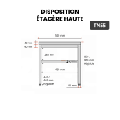 Table inox 500 x 500 mm PREMIUM / GOLDINOX