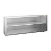 Placard mural inox 1800x400 mm - Hauteur 650 mm ouvert PREMIUM - GOLDINOX