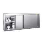 Placard mural inox 1800 x 400 mm / Hauteur 650 mm ouvert PREMIUM / GOLDINOX