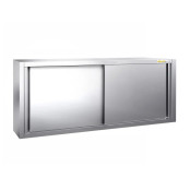 Placard mural inox 1800x400 mm - Hauteur 650 mm ouvert PREMIUM - GOLDINOX