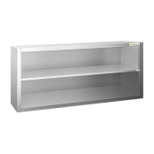 Placard mural inox 1600 x 400 mm / Hauteur 650 mm ouvert PREMIUM / GOLDINOX