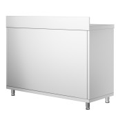 Meuble bas inox 1200 x 800 mm adossée / GOLDINOX