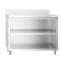 Meuble bas inox 1200 x 600 mm adossé PREMIUM / GOLDINOX