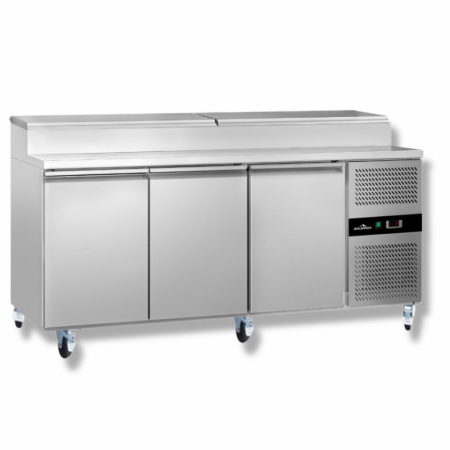 Table de préparation réfrigérée Tropicalisée 3 portes PREMIUM / GOLDINOX