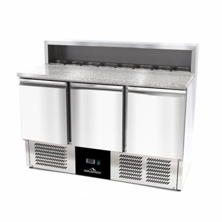 Meuble à pizza compact 3 portes - GOLDINOX