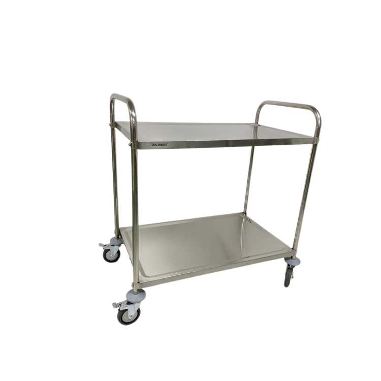 Chariot de service 860 x 530 mm - 2 niveaux IDEAL / GOLDINOX
