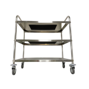 Chariot de service 860 x 530 mm - 3 niveaux IDEAL / GOLDINOX