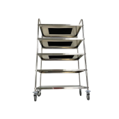 Chariot de service 860 x 530 mm - 4 niveaux IDEAL / GOLDINOX