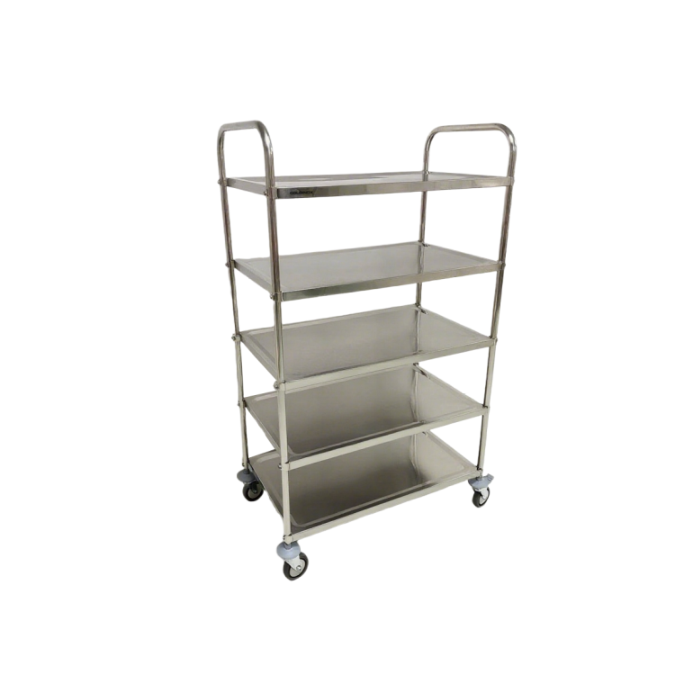 Chariot de service 860 x 530 mm - 5 niveaux IDEAL / GOLDINOX