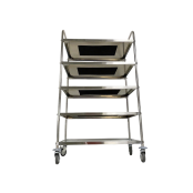 Chariot de service 860 x 530 mm - 5 niveaux IDEAL / GOLDINOX