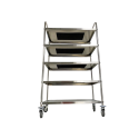 Chariot de service 860 x 530 mm - 5 niveaux PREMIUM / GOLDINOX