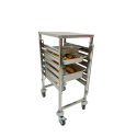 Chariot à échelles inox GN 1/1 - 6 niveaux avec plateau PREMIUM / GOLDINOX