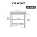 Table inox 1000 x 700 mm avec 2 étagères / GOLDINOX