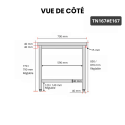 Table inox 1600 x 700 mm avec 2 étagères / GOLDINOX