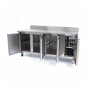 Table réfrigérée adossée Tropicalisée 3 portes PREMIUM / GOLDINOX