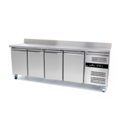 Table réfrigérée adossée Tropicalisée 4 portes PREMIUM / GOLDINOX