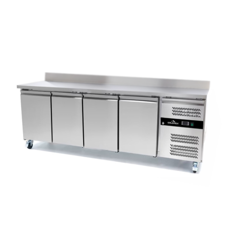 Table réfrigérée adossée Tropicalisée 4 portes PREMIUM / GOLDINOX