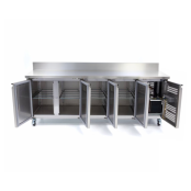 Table réfrigérée adossée Tropicalisée 4 portes IDEAL / GOLDINOX